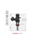 Injecteur Bosch 38 mm EV14K